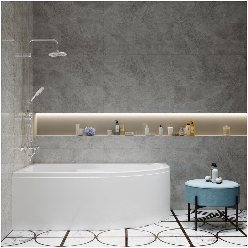 Ванна акриловая 170х95 см обрезанная левая белая Triton "София" Щ0000046115 - изображение 4