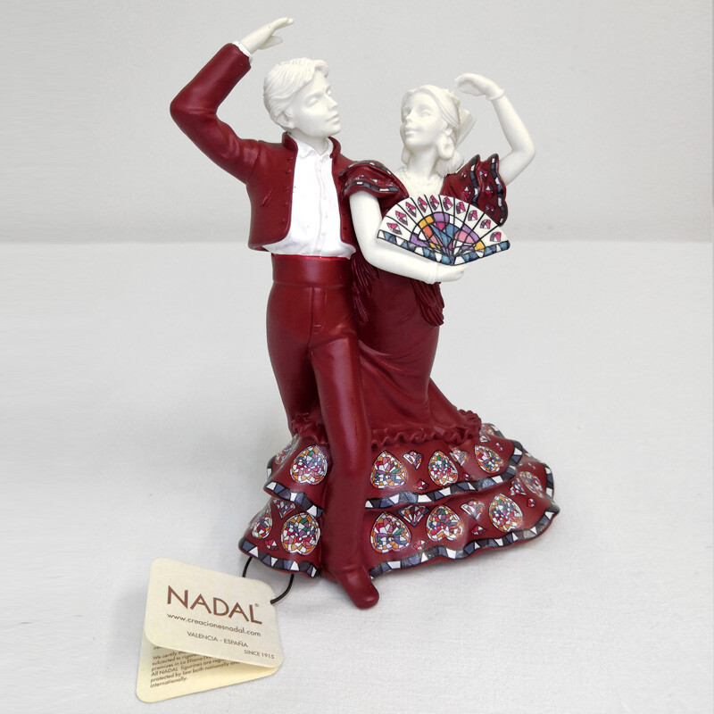 Статуэтка декоративная бордовая Baile flamenco