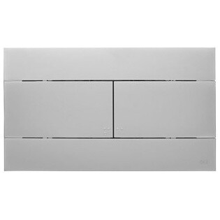 Панель смыва механическая двойная пластиковая хром глянцевая Oli Slim 659044