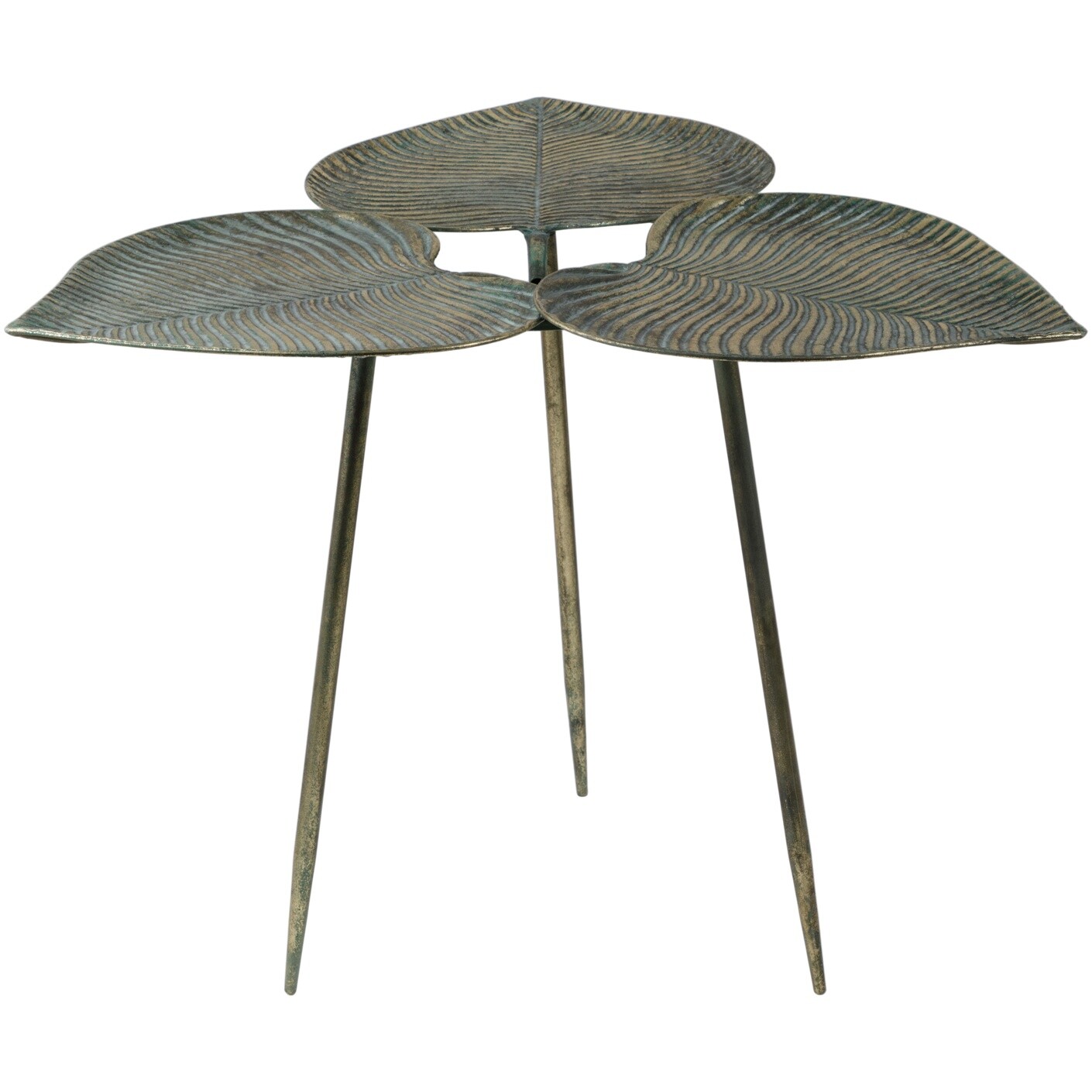Приставной столик на металлических ножках медь Glasar 57-040