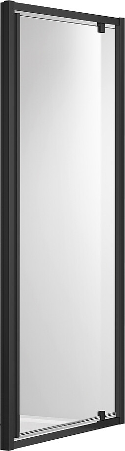 Душевая стенка 100x200 см для комбинации с дверью прозрачная, черная Aquatek AQ ARI WA 10020BL