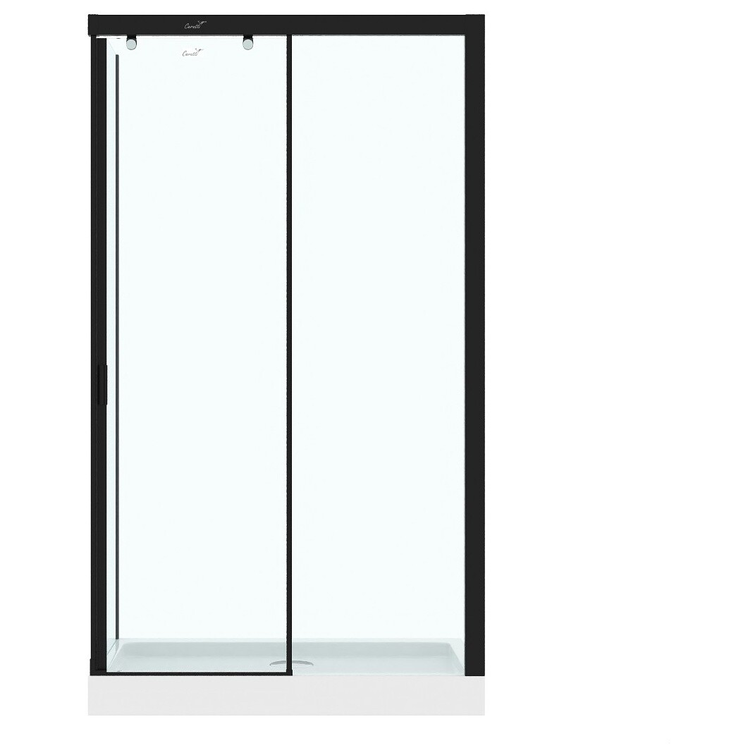 Душевой уголок прямоугольный правый 80x120 см черный Cerutti SPA Marbella 120B R