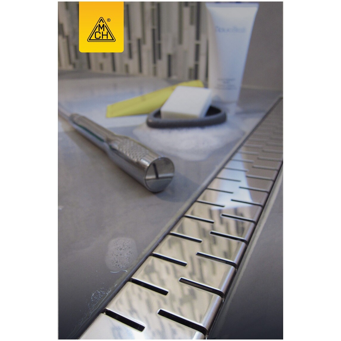 Душевой лоток с решеткой 85 см хром Creto Snake CRE-850 SN - изображение 9