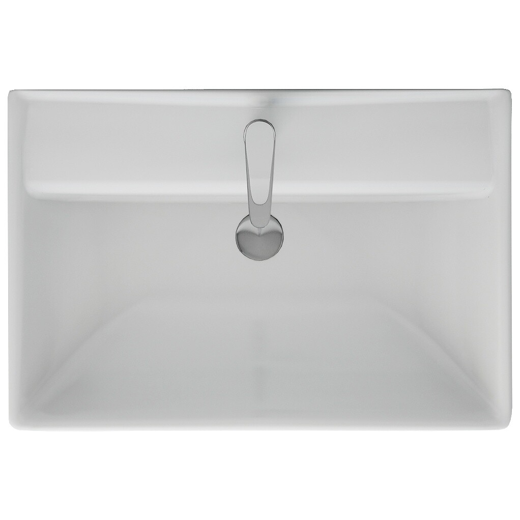 Раковина накладная керамическая прямоугольная 48х70 см белая Dreja Q 70 - изображение 4
