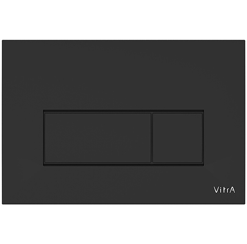 Кнопка смыва пластиковая черная матовая VitrA Root Square 740-2311