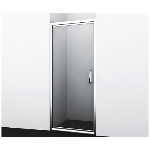 Душевая дверь распашная 80х200 см прозрачная, хром Wasserkraft Salm 27I27