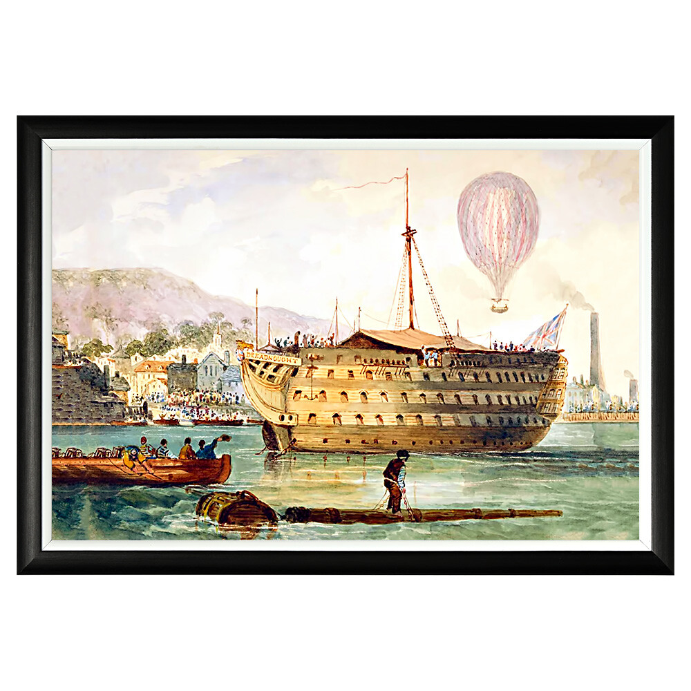 Картина в раме 46х66 см «Гринвич, 1840»
