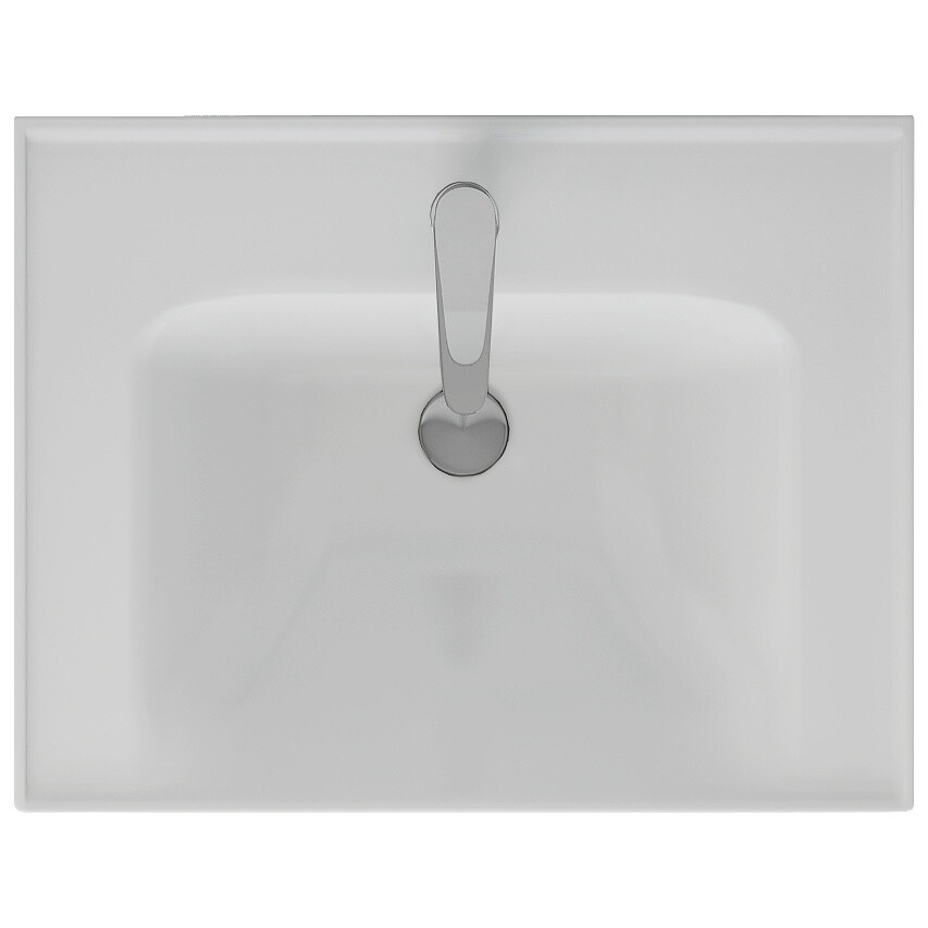 Раковина накладная керамическая прямоугольная 38х60 см белая Misty "Дрея" mini 641785 - изображение 4