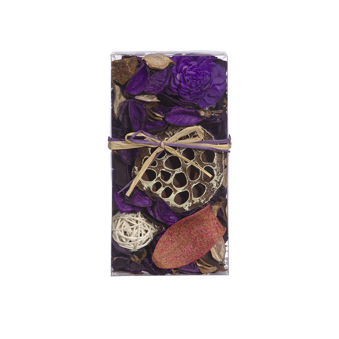 Сухоцветы из натуральных материалов с ароматом лаванды 6х20х10,5 см фиолетовые &quot;Вещицы&quot;