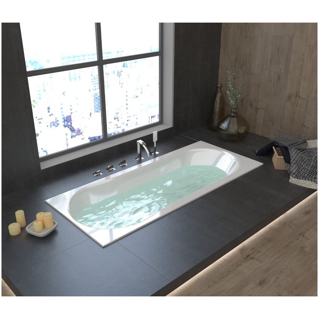 Ванна акриловая прямоугольная 70х170 см белая Creto Alba 244961 - изображение 7