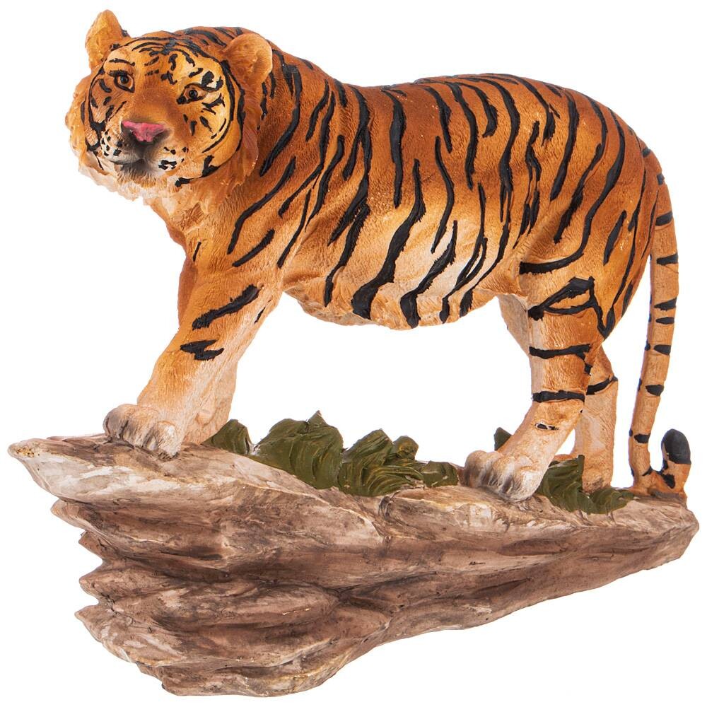 Статуэтка декоративная 29,5 см оранжевая &quot;Тигр&quot;