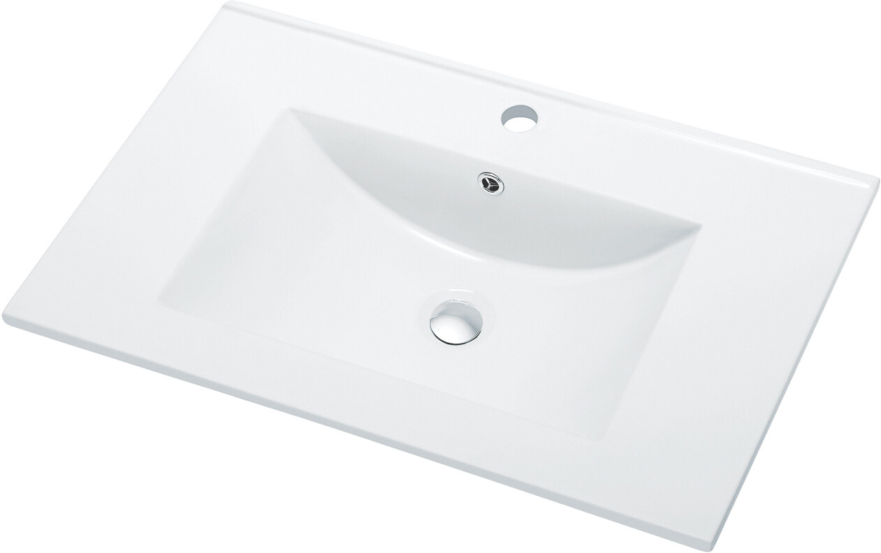 Раковина накладная фарфоровая прямоугольная 46,5х61,5 см белая Stworki "Ольтен" OLT-02kv - изображение 5