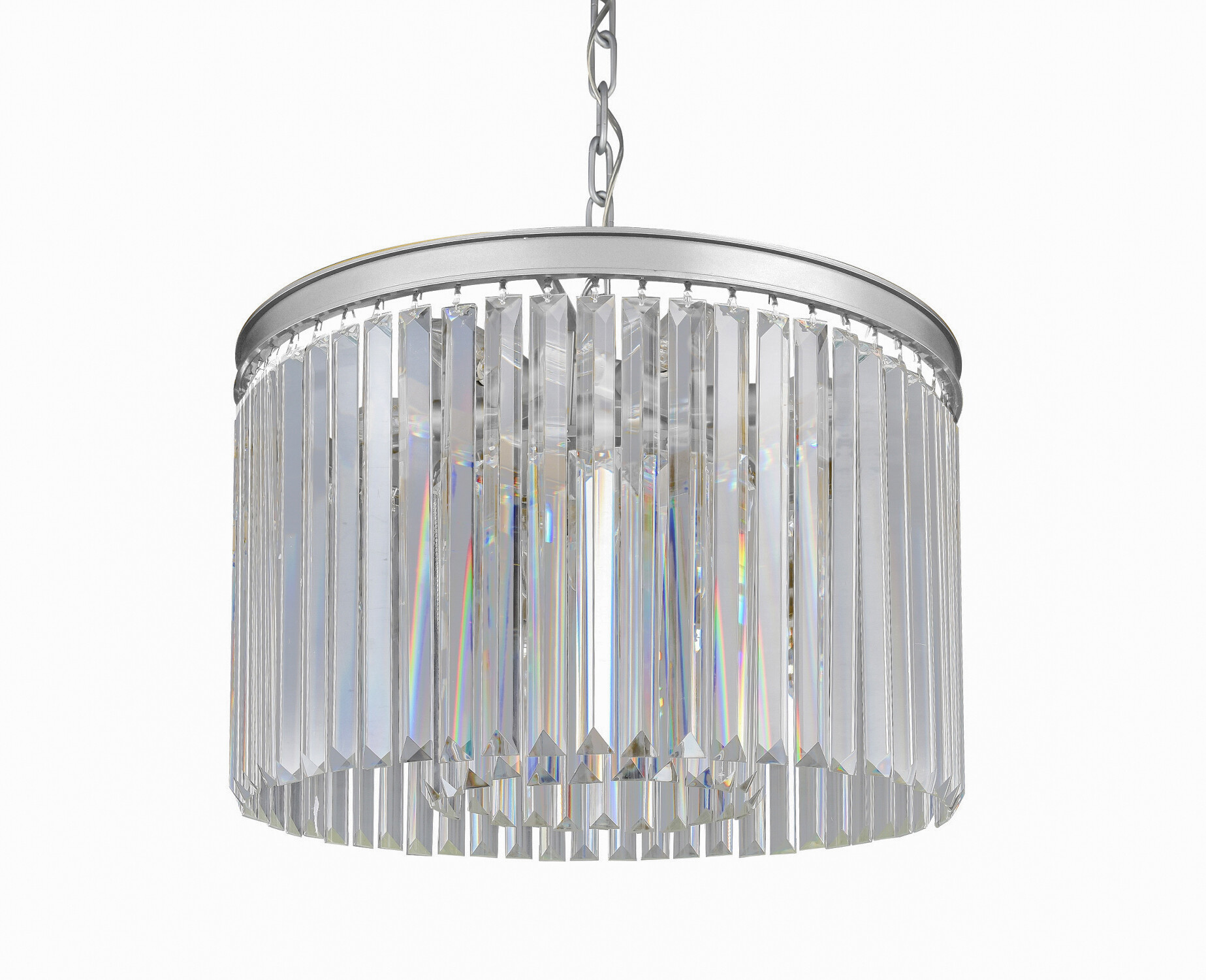Люстра Prism silver 50 серебро, прозрачное стекло WTL2133-500SL-CL