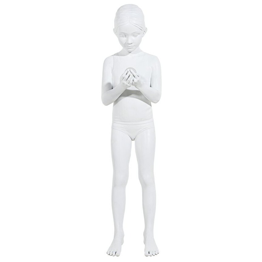 Торшер светодиодный из смолы в форме статуи 121 см белый Innerglow 15320