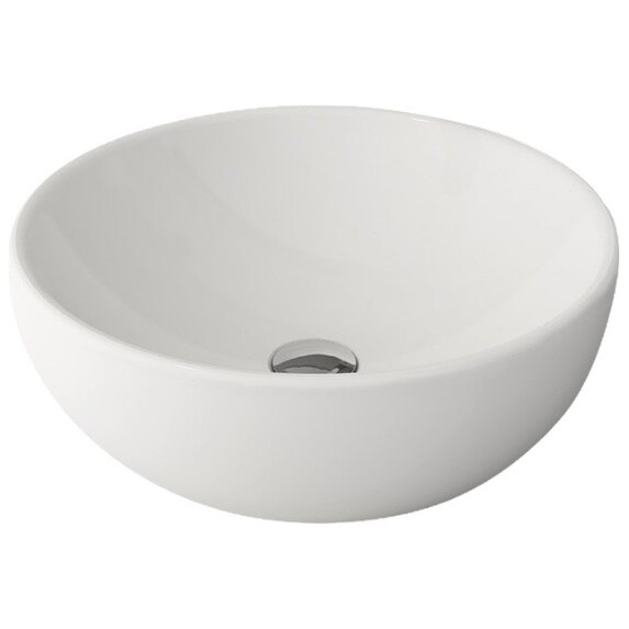 Раковина накладная фарфоровая круглая 45 см белая Bocchi Roma Vessel 1119-001-0125