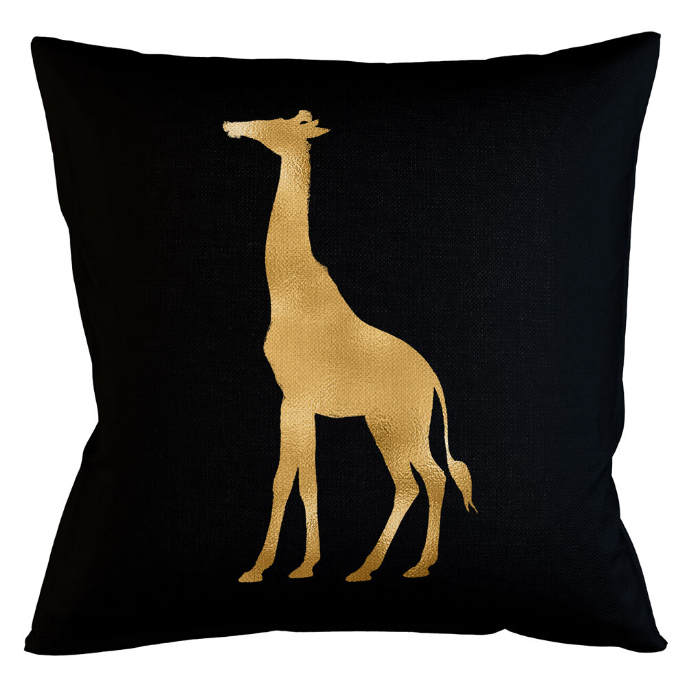 Интерьерная подушка «Золотой жираф»