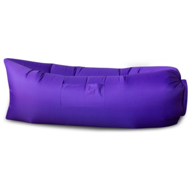 Надувной лежак 140х200 см фиолетовый AirPuf