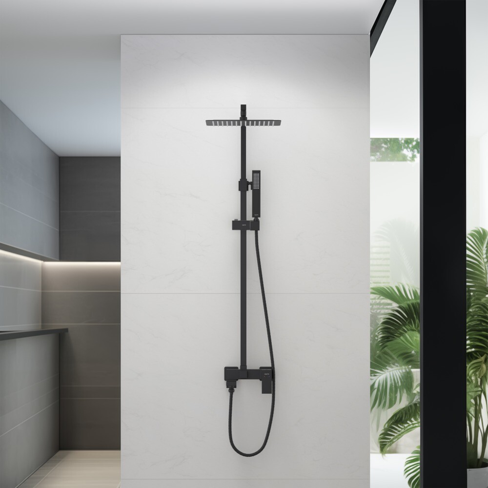 Душевая стойка с верхним душем черная Aquatek "Либра" AQ2640MB - изображение 4