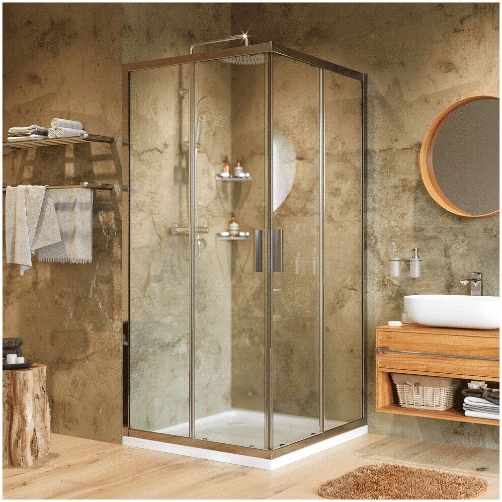 Душевой уголок квадратный 90х90 см хром Wasserkraft Lippe 45S03 - изображение 4