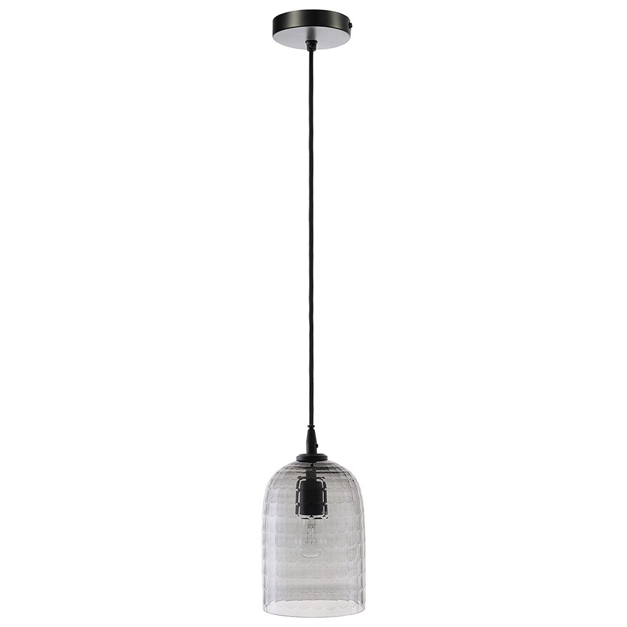 Подвесной светильник стеклянный серый Mirage 76535