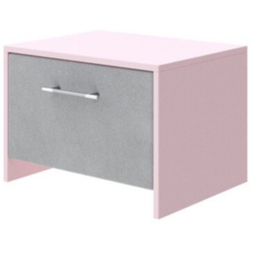 Прикроватная тумбочка с ящиком розовый кварц, ниагара &quot;Свен&quot;