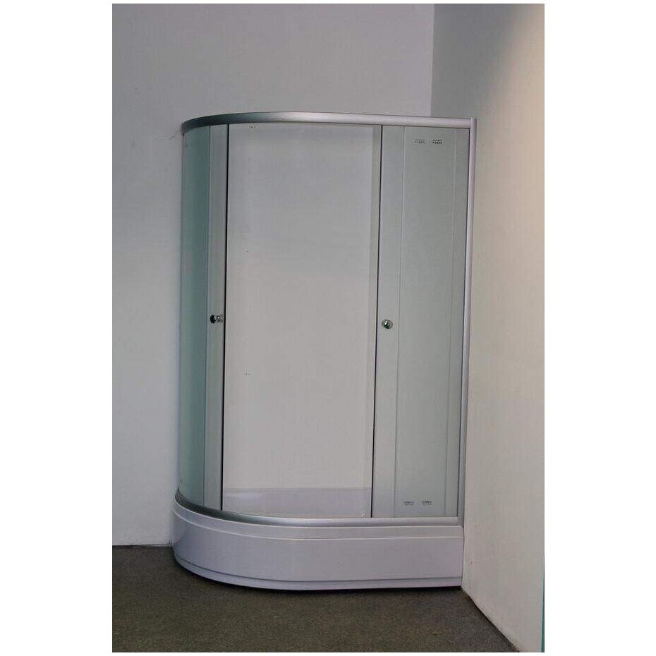 Душевой уголок ассиметричный правый со средним поддоном 80х120 см хром Parly ZFM1201R - изображение 5