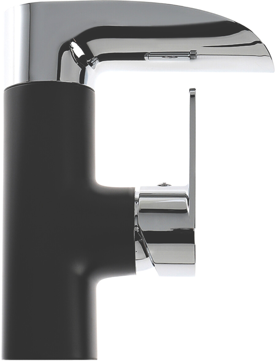 Смеситель для раковины однорычажный черный, хром Diwo "Дмитров" DM-01b - изображение 6