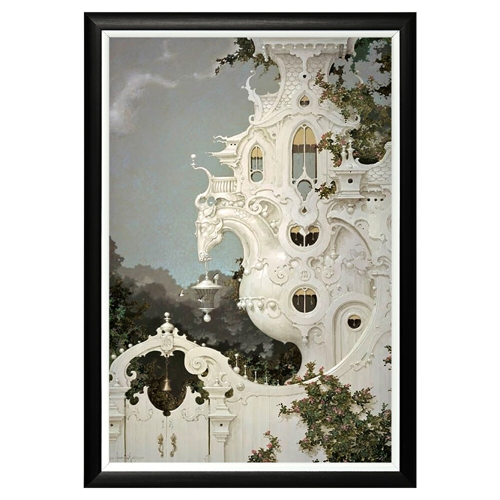 Арт-постер прямоугольный 46х66 см &quot;Замок Белого дракона&quot;