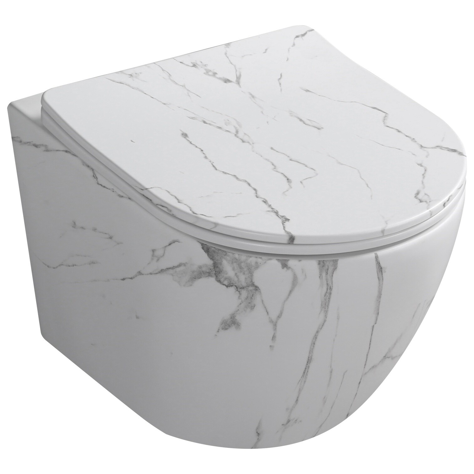 Унитаз подвесной безободковый белый матовый Cerutti SPA Sella Aria Tornado MMW CT9532