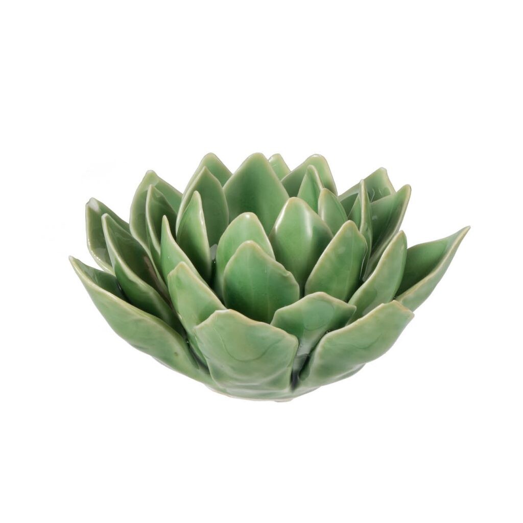 Подсвечник керамический зеленый &quot;Артишок&quot; Blooming Artichoke Tealight