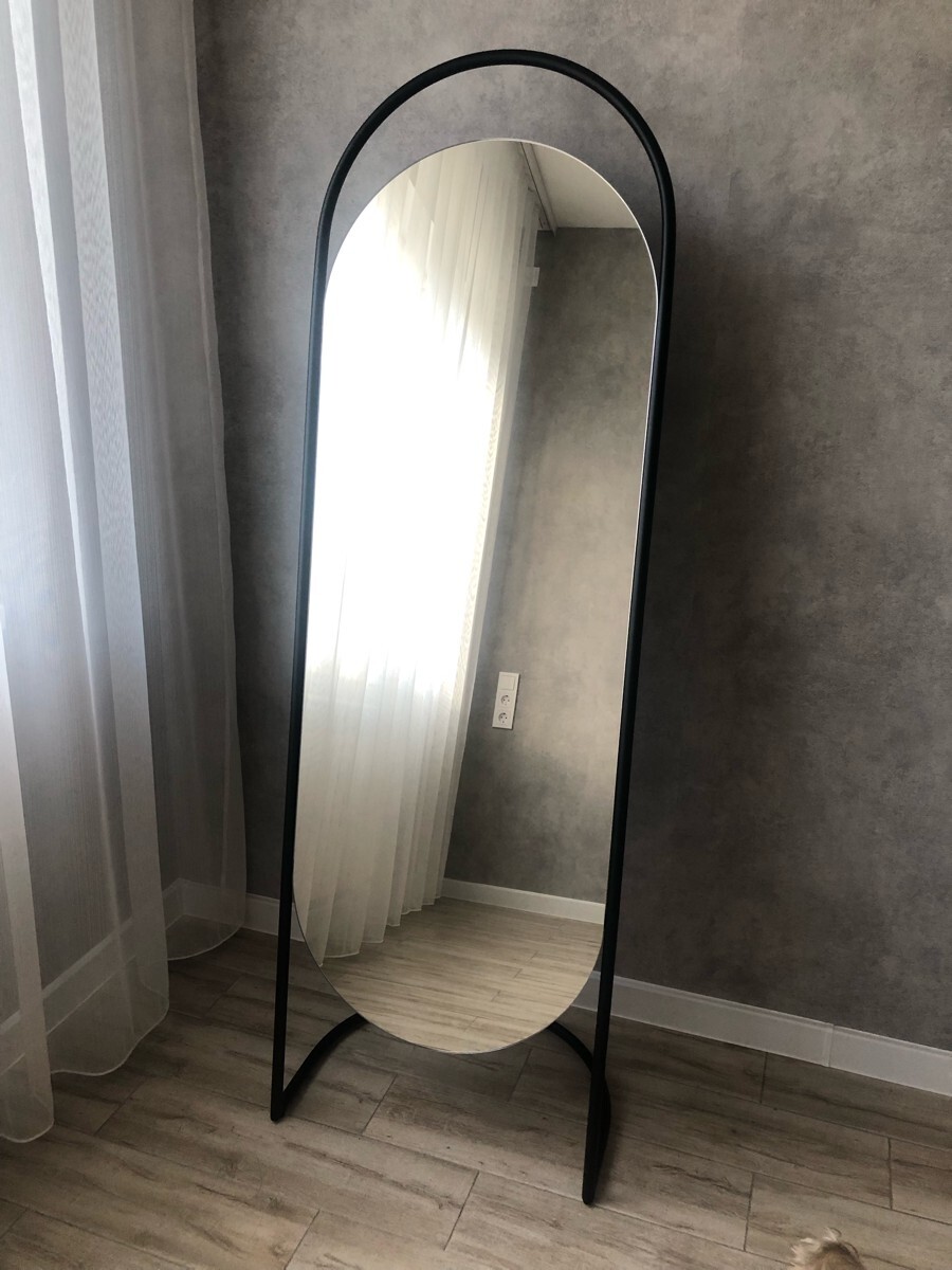 Зеркало напольное овальное в золотой раме 163 х 54 см Еvelum Gold ...