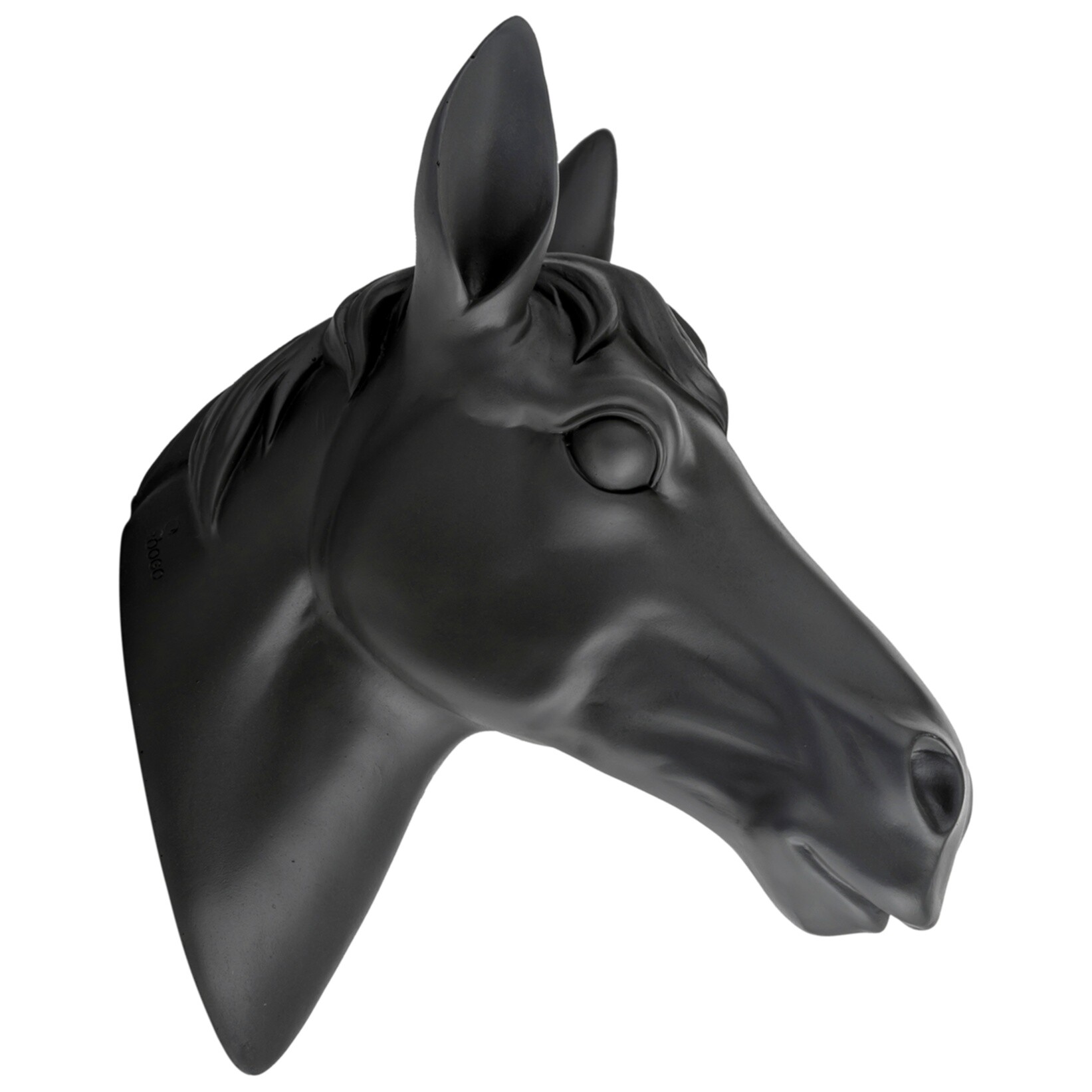 Декоративная голова лошади Чёрная