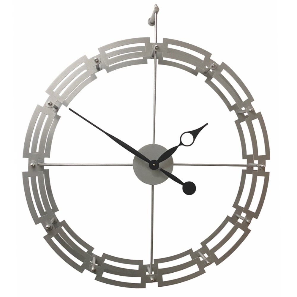 Настенные кварцевые часы серебро 07-142