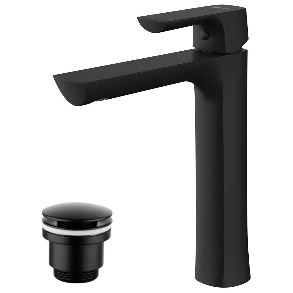 Смеситель для раковины черный Lemark Ursus LM7209BL