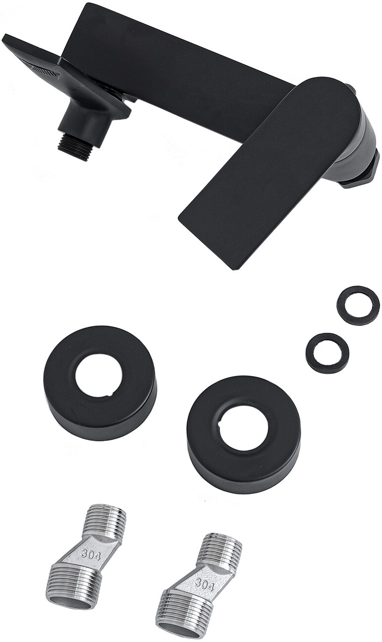 Смеситель для ванны черный Stworki "Кронборг" KR-02b - изображение 8