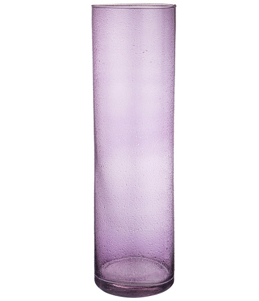Ваза стеклянная фиолетовая 50 см Cilindro Lilac Drops