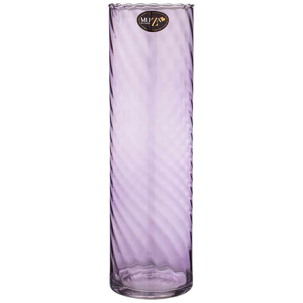 Ваза стеклянная фиолетовая Perfetti Lavender