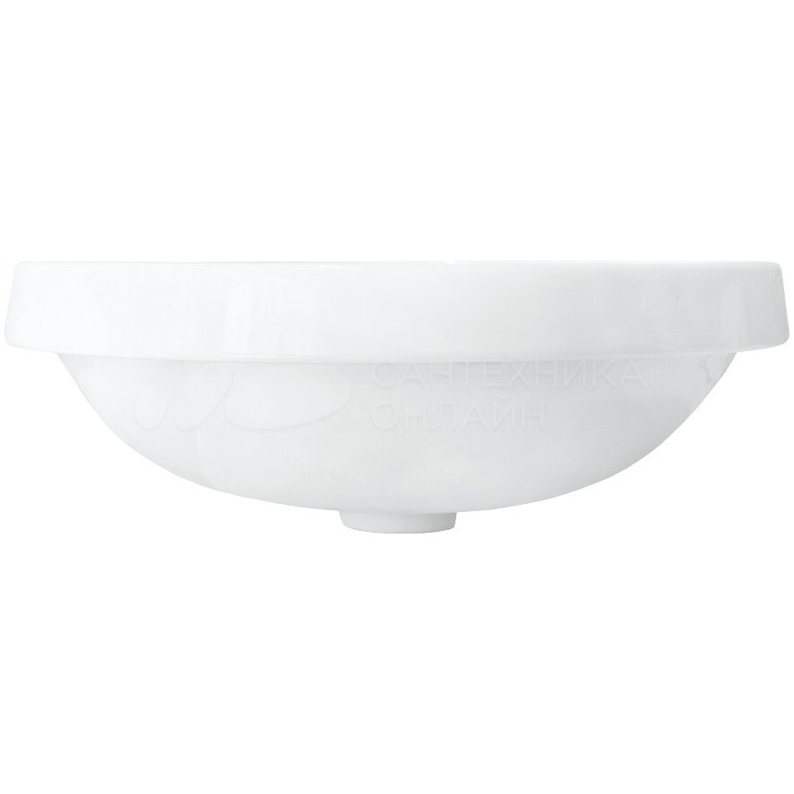 Раковина встраиваемая фарфоровая круглая 43 см белая Sanita Art Inside ART43SLWB01I - изображение 5