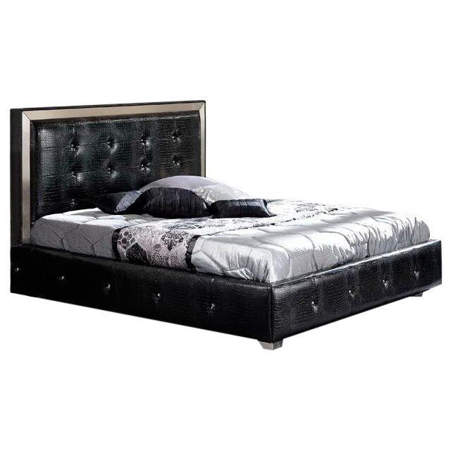 Кровать двуспальная 160х200 см черная CO CO