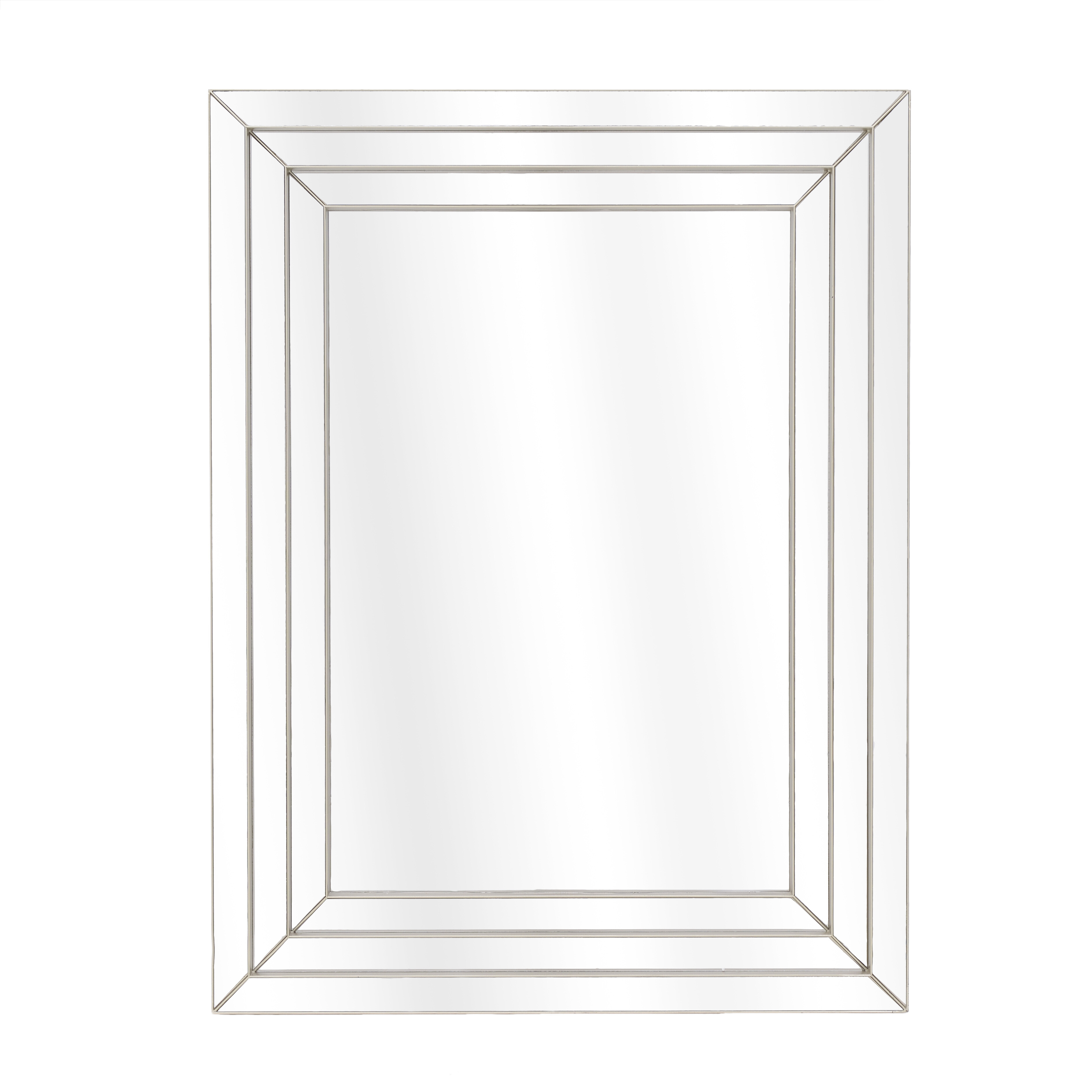 Зеркало настенное белое 74х56 см