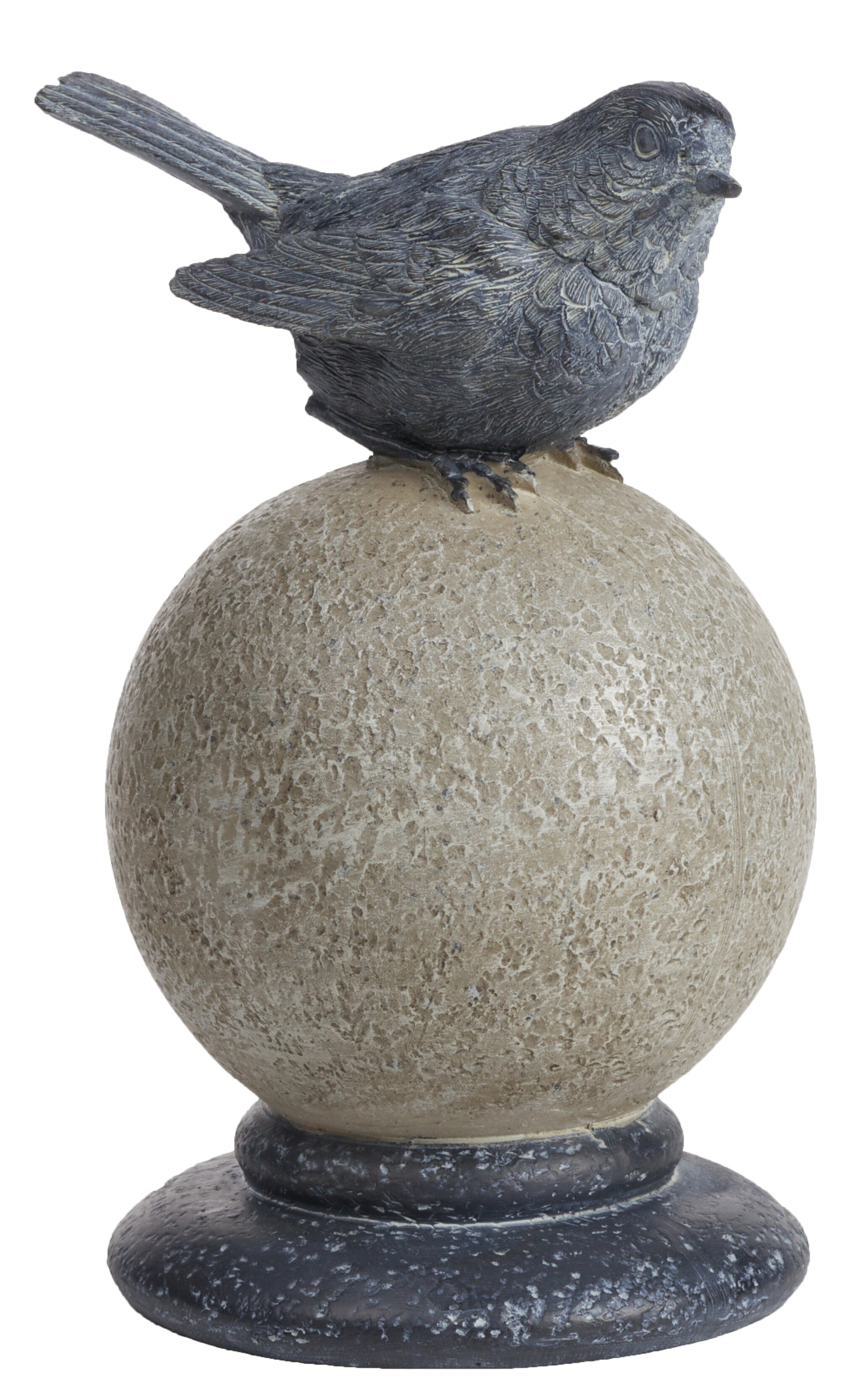 Статуэтка серая &quot;Птичка на шаре&quot; Garden Bird I