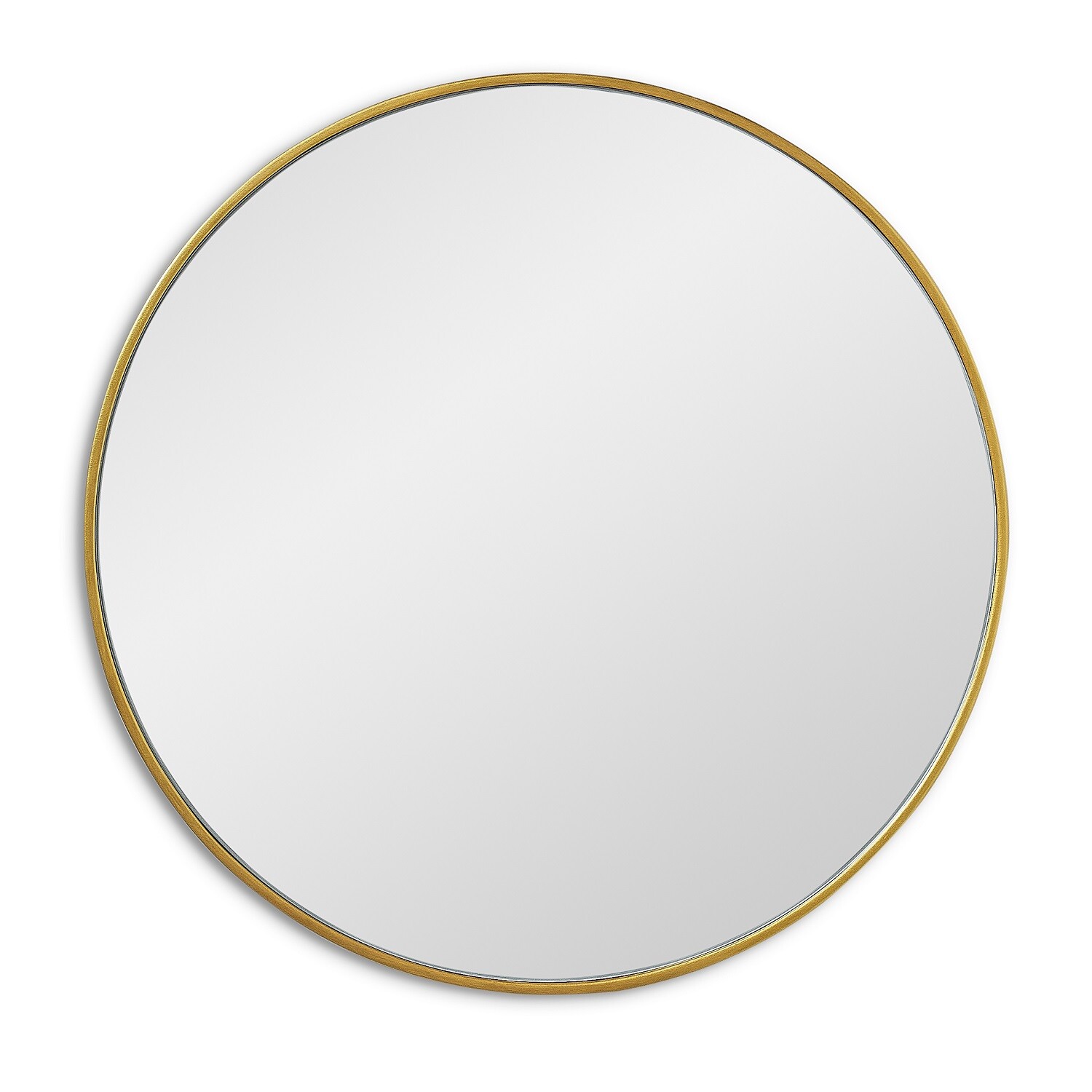 Круглое зеркало в тонкой раме 55 см золото Ala S Gold Smal