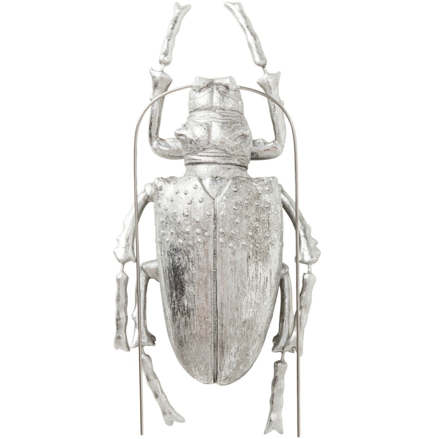 Украшение настенное серебро Longicorn beetle