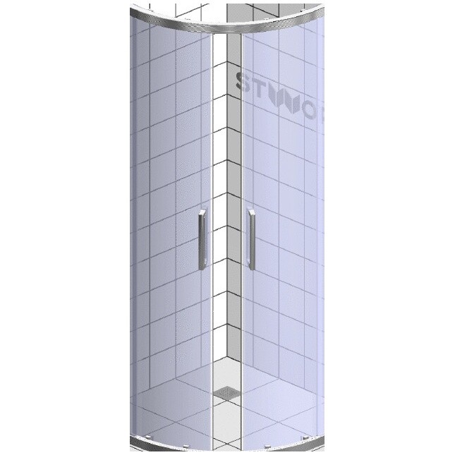 Душевой уголок 85х85 см хром глянец, прозрачное стекло Stworki "Хельсинки" - изображение 63