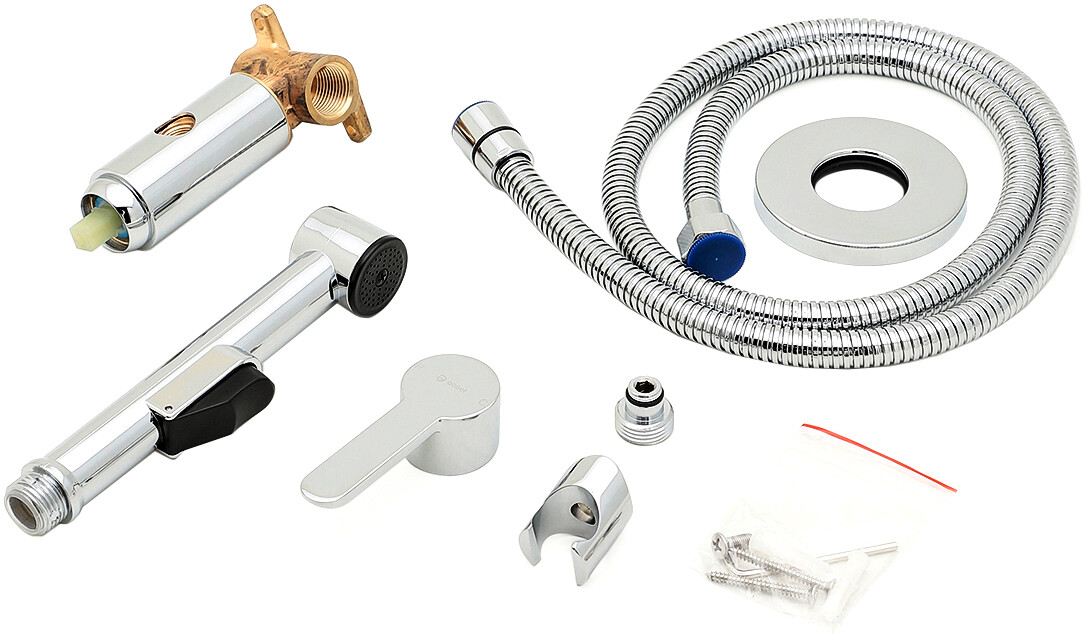 Гигиенический душ со смесителем с внутренней частью из латуни хром Stworki "Ноттвиль" NO-05cr - изображение 4