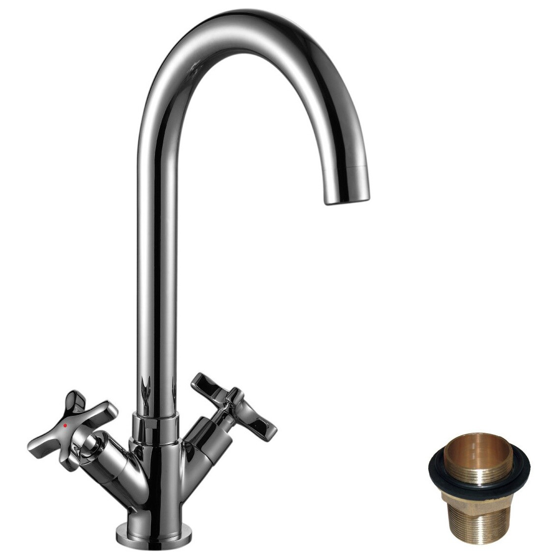 Смеситель для раковины хром Rossinka RS39-72U
