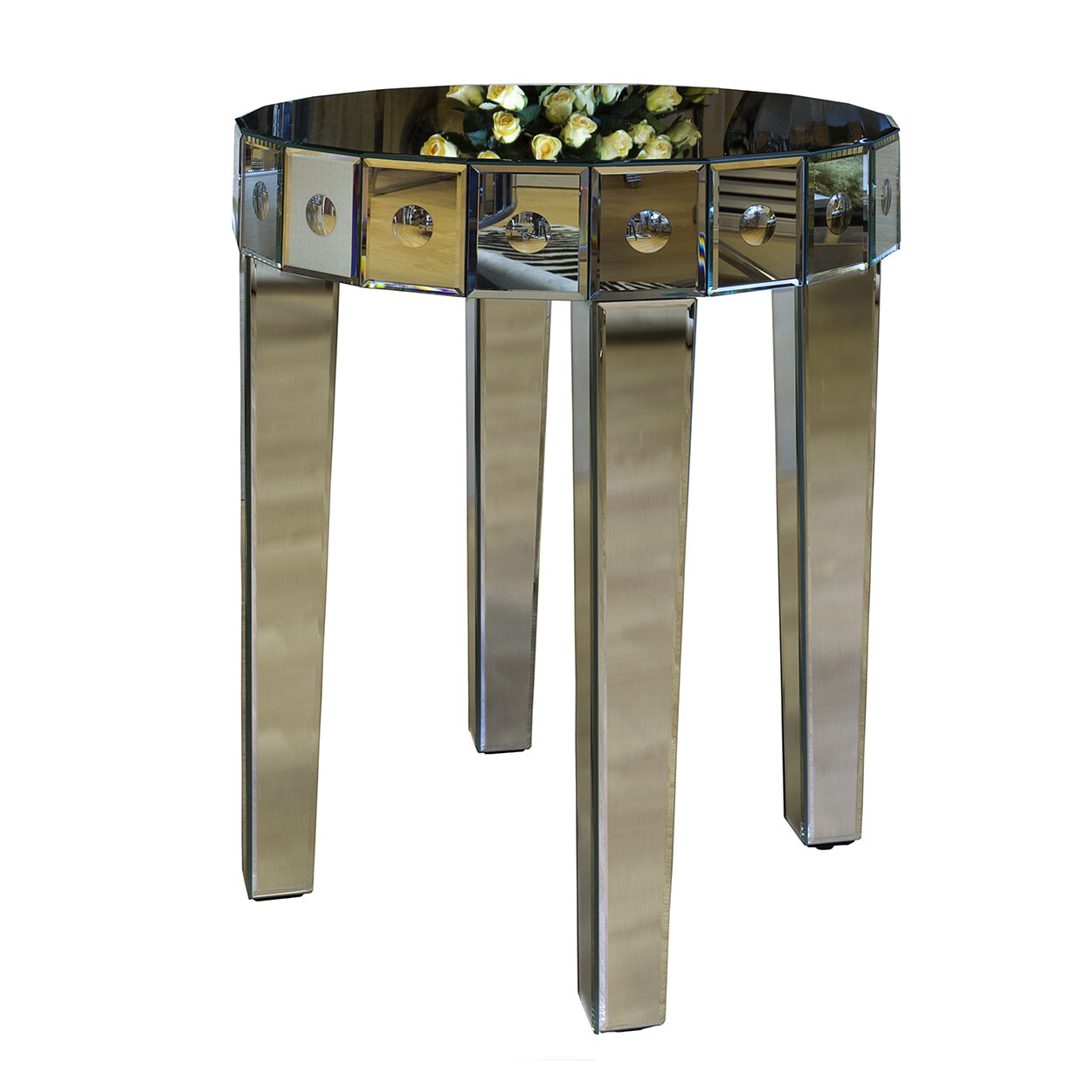 Приставной столик зеркальный 51 см Specular