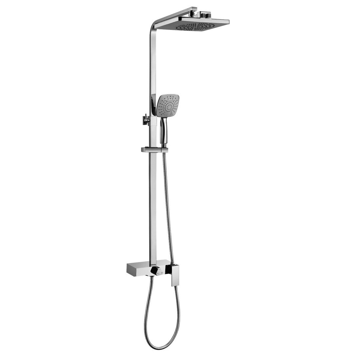 Душевая стойка с держателем и смесителем хром Lemark Tropic LM7005C