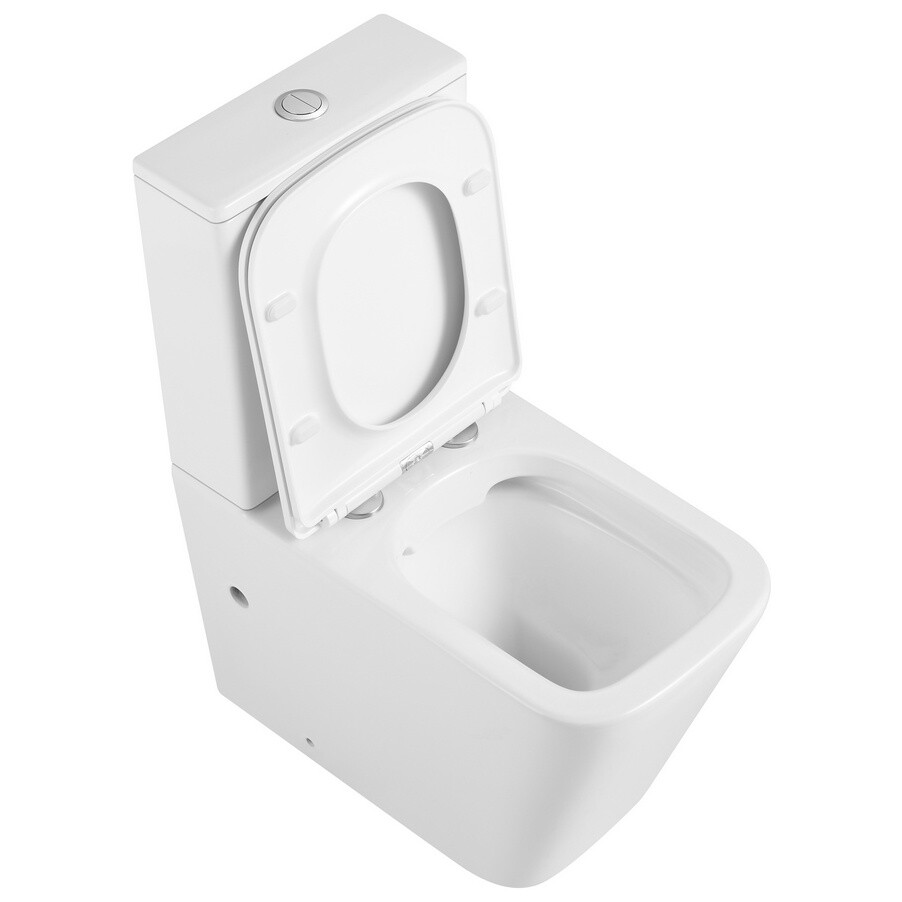 Унитаз напольный безободковый фарфоровый белый Triton Corso Pro CO-3006 Щ0000057976 - изображение 9