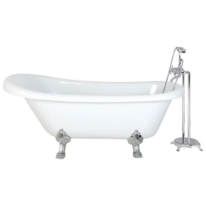 Ванна на львиных алюминиевых лапах белая Cerutti SPA Classic 170 CT9322